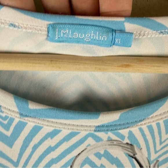 J.McLaughlin Catalina Cloth Geometric Print Top XL - Picture 7 of 7